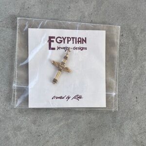 Gold Cross Pendant by Egyptian Jewelry Designs